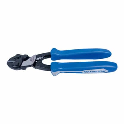 King Tony Bolt Cutters - Picture of the tool closed action, Blue Handle with grey flash for branding